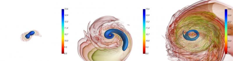 Các hợp nhất sao neutron không đều nhau tạo ra ‘tiếng nổ’ độc đáo trong mô phỏng